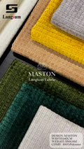 MASTON Chenille Fabric Woven Jacquard Fabric – 350gsm, 56" Wide, 16 Colors