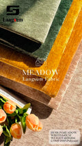 MEADOW Nubby-Textured Polyester Upholstery Fabric – 410gsm, 56" Wide