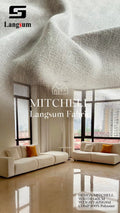 MITCHELL Chenille Fabric Woven Jacquard Fabric – 470gsm, 56" Wide, 29 Colors