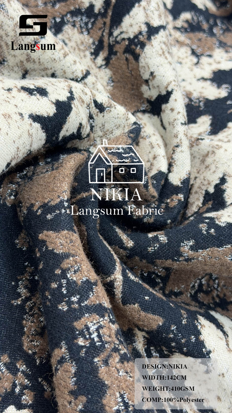 NIKIA Fabric – 410gsm, 56" Wide, 5 Colors Langsum Fabric