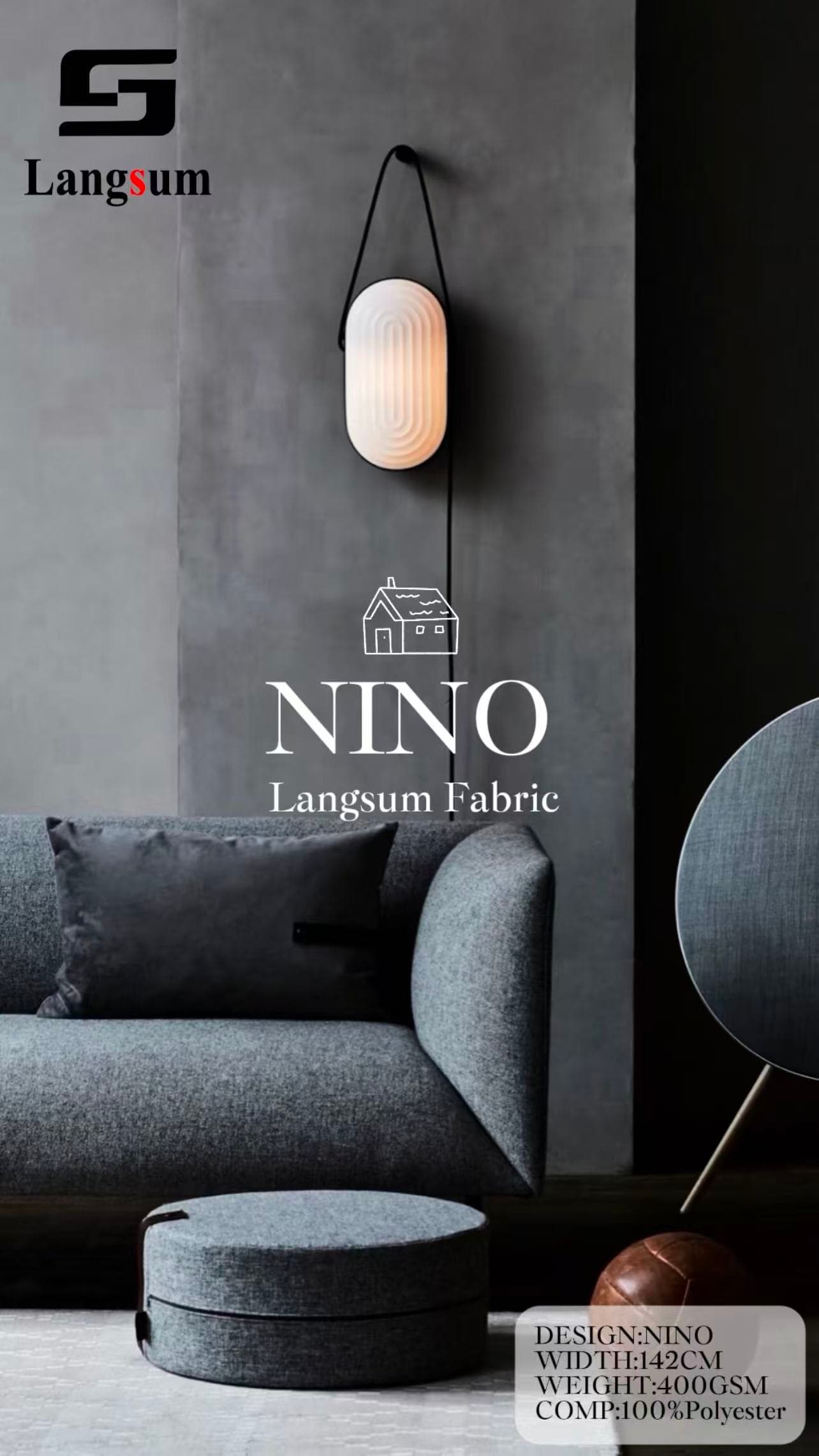NINO Velvet Fabric Knitted Fabric Jacquard-400gsm, 56" Wide, 8 Colors Langsum Fabric