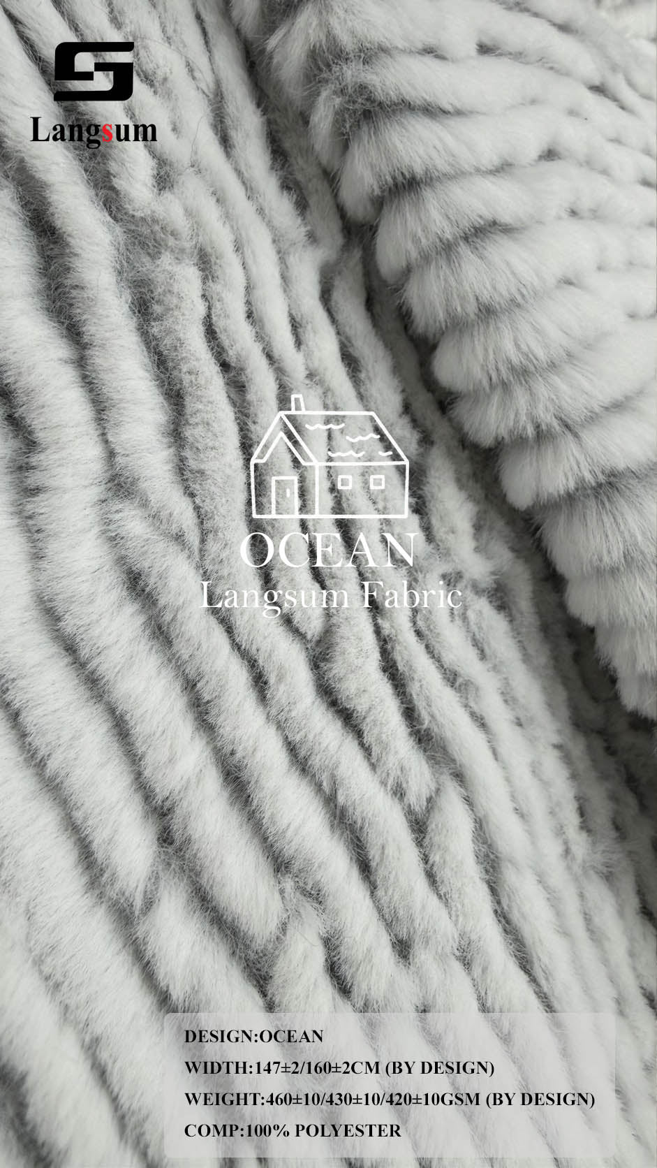 OCEAN Fabric Collection – Plain And Patterned Polyester Upholstery Designs Langsum Fabric