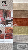 REKTOR Grid-Textured Polyester Linen Upholstery Fabric – 460gsm