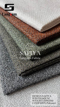 SAFIYA Chenille Fabric Woven Jacquard Fabric – 370gsm, 56" Wide, 18 Colors