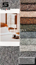 SARAPHINA Mottled-Textured Polyester Upholstery Fabric – 450gsm, 56" Wide, 12 Colors