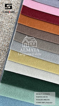 ALMATA Fine-Textured Polyester Upholstery Fabric – 300gsm, 56" Wide, 21 Colors