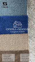 ANNIKA & MAGGIE Textured Polyester Upholstery Fabric – 380 / 500gsm, 56" Wide