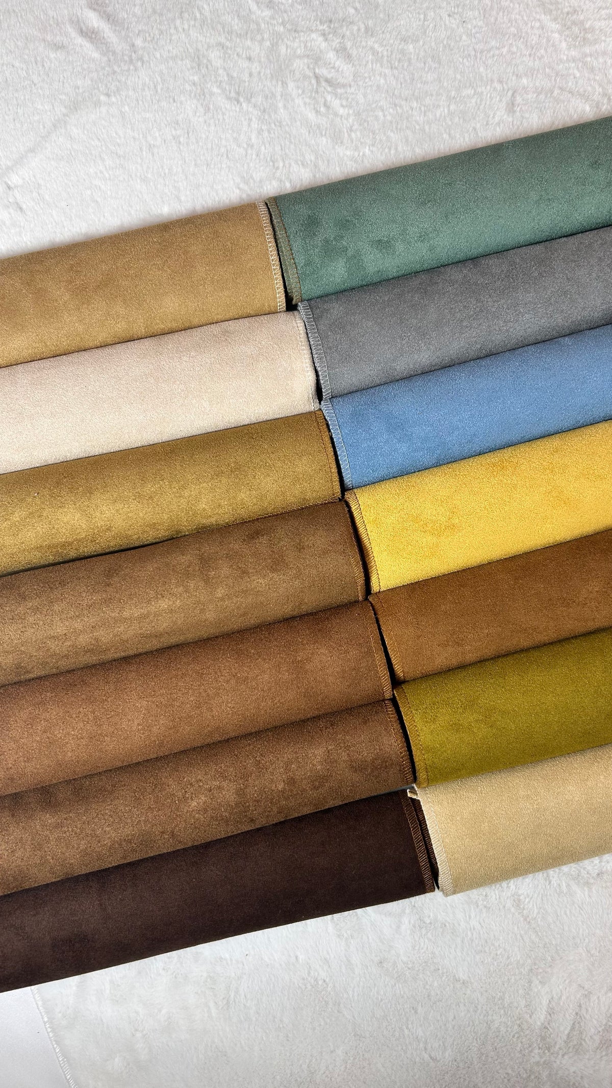 ALFA M Suede-Look Upholstery Fabric Langsum Fabric