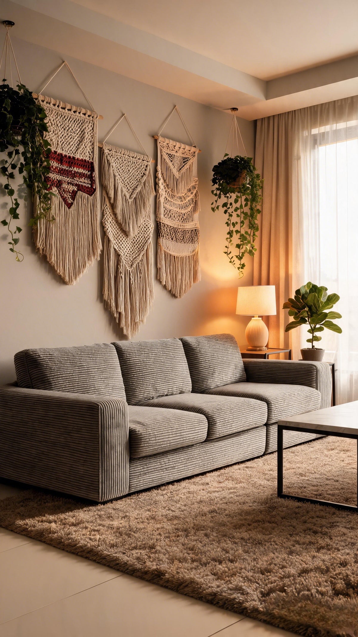 STELLIA Ribbed-Texture Upholstery Fabric Langsum Fabric