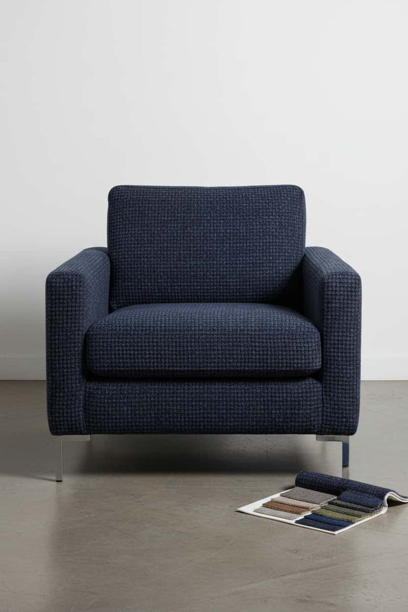 REKTOR Linen Look Fabric Polyester Upholstery Fabric – 900gsm, 56