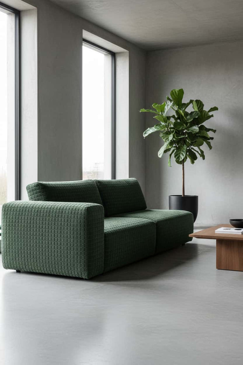 OLIVER Linen Look Fabric Polyester Upholstery Fabric – 420gsm, 56