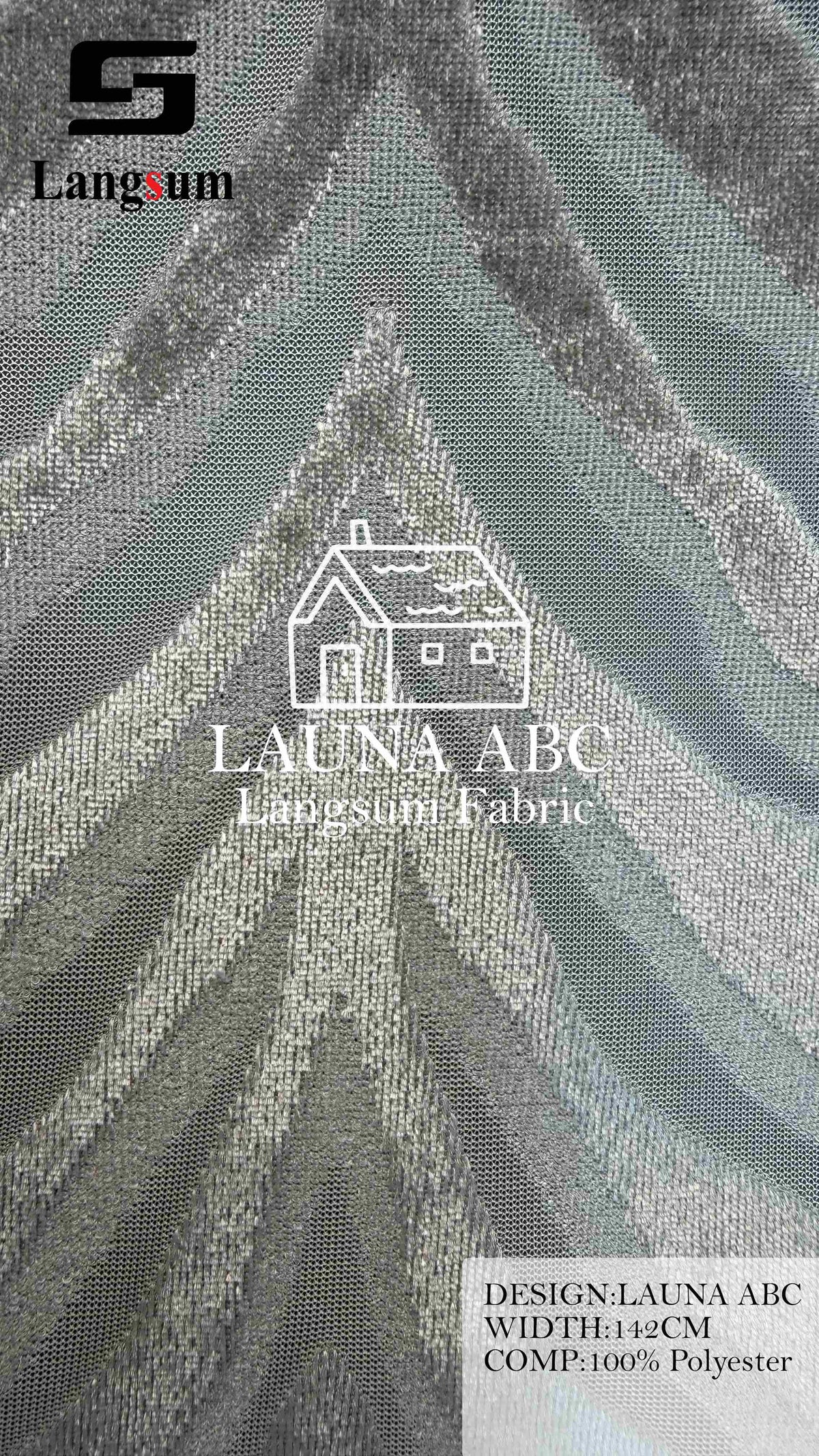 LAUNA ABC Polyester Upholstery Fabric – 56" Wide Langsum Fabric