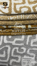 RAFFLES & LIKO Geometric-Pattern Polyester Upholstery Fabric – 500 / 290gsm, 56" Wide